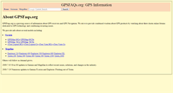 Desktop Screenshot of gpsfaqs.org