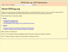 Tablet Screenshot of gpsfaqs.org